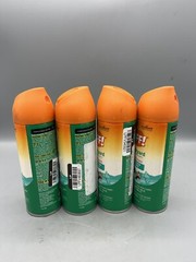 Lot of 4 OFF! Family Care Insect Repellent Spray Smooth & Dry Powder Formula 6oz