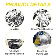 5 Pack Rescue Blanket, Rescue Blankets, Emergency Blanket, Rescue Foil Tear Resistant &…