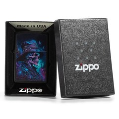 Zippo Gaudy Skull Design Refillable Windproof Pocket Lighter