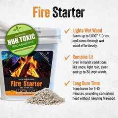 (2 Gallons) Charcoal Fire Starter Bucket – Emergency Fuel Eco-Friendly