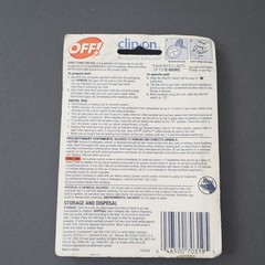 OFF! Clip-On Mosquito Repellent REFILLS 2pk – Keeps Mosquitoes Away 24 Hours NOS