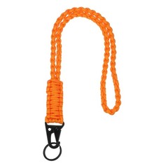 Paracord Lanyard, 1Pcs & Orange Fit for (Keys Whistle)