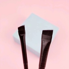 New 2 pieces/set eyebrow contour brush eyebrow eyeliner brush portable small