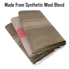 Rothco Striped Outdoor Wool Warm And Comfortable Emergency Cover