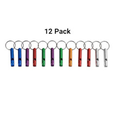 1-24pc Mini Survival Emergency Whistles Keychain Camping Hiking Outdoor Tool