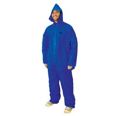Adult Rain Suit Jacket Pants Size Large Fits Most Hooded Waterproof Vinyl poncho