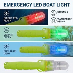 3 PCS Electronic Boat Flares, Coast Guard Approved Distress Signals for Fishing