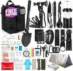 Kit de supervivencia, 250 piezas, botiquín de primeros auxilios para senderismo