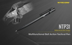 NITECORE NTP31 Bolt Action Aluminum Alloy Tactical Pen