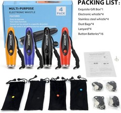 Electric Whistles 4 Pack – Loud, Durable, and Perfect for All Sporting Events