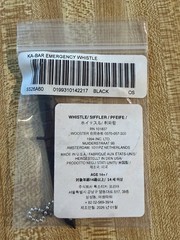 Ka-Bar Emergency Safety Whistle 100 dB Keychain Black Plastic SS26A60