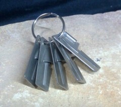 Set of 5 Can Opener P-38 USGI Military Shelby Co John Wayne + Key Chain Ring