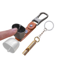 FIELDOOR Bear Bell with Magnetic Silencer and Carabiner