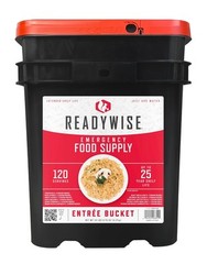 READYWISE – Emergency Food Supply Bucket, 120 Servings, MRE Meal Food…