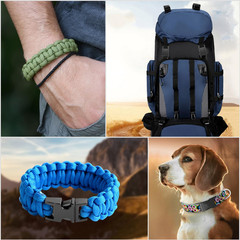 Metal Side Release Buckle Webbing Buckle Paracord Bracelet Clasps for Leather St