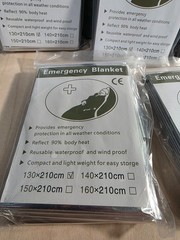 5 Pack Emergency Mylar Blankets Thermal Rescue Blanket Survival Gear XL 51 x 82