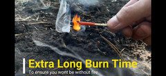 Black Beard Fire Starter Storm Proof Matches Outdoor Survival Gear Waterproof