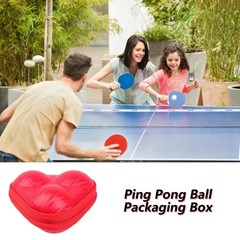 PU Leather 3 Pingpong Storage Box Table Tennis Storage Case Waterproofs Hard Box