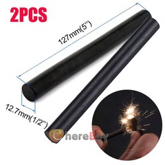 2X Magnesium Fire Starter Flint Steel Survival Lighter Camping Outdoor Emergency