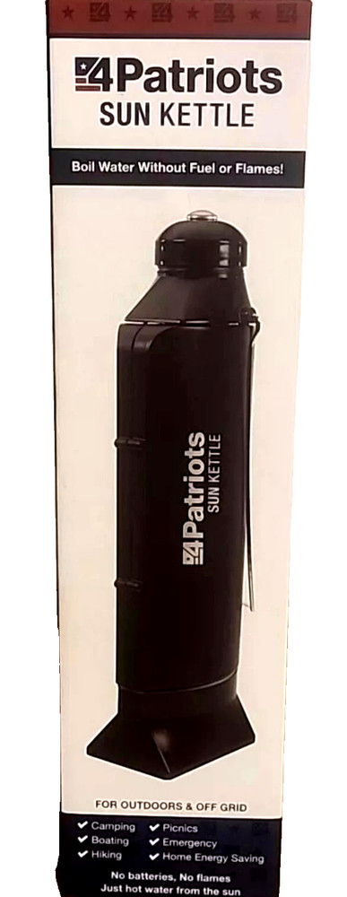 4Patriots Sun Kettle Rocket Solar Thermos Cooker Boil Water Heater 4 Survival