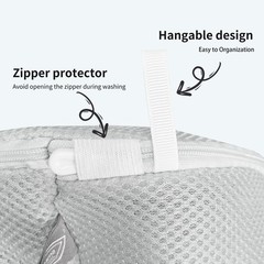 Kimmama Shoe Washing Machine Bag, Bag for 2XL(8x8x15″), Grey