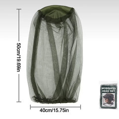 1-3PC Fishing anti Mosquito Insect Hat Fishing Hat Bug Mesh Head Net Face Protec