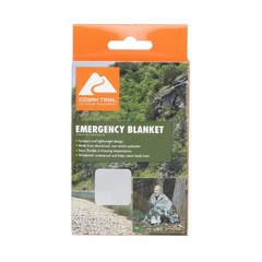 (2 pack) Ozark Trail Camping Emergency Survival Blanket, Reusable,1.5 oz