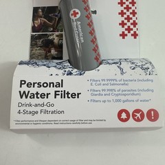 American Red Cross 4-Stage Personal Water Filter 99.99% Filtration BPA-Free
