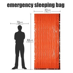 Portable Waterproof Emergency Survival Sleeping Bag Outdoor Edc Camping Gear The