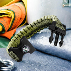 50 Pcs Compass Buckle Clips Plastic Paracord Buckles Bracelets Accessories for C