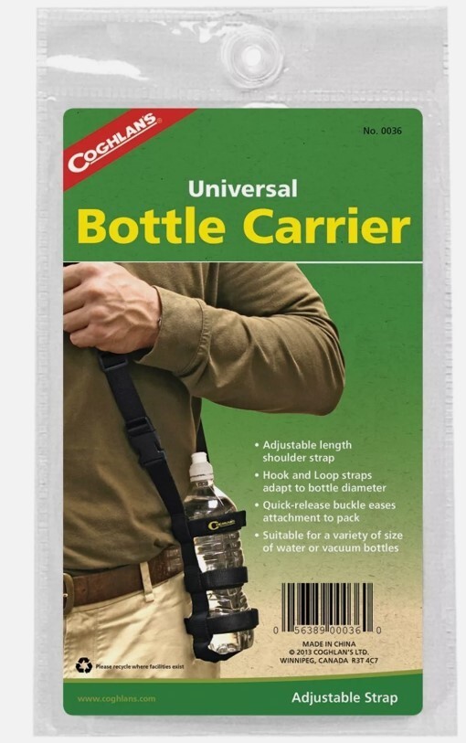Coghlan’s Universal Bottle Carrier w/ Adjustable Strap 0036