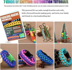 WEREWOLVES Paracord 550 Combo Crafting Kits with Instruction- 80 Colorful