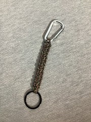 Handmade Camo Paracord Keychain On Ring With Carabiner Clip