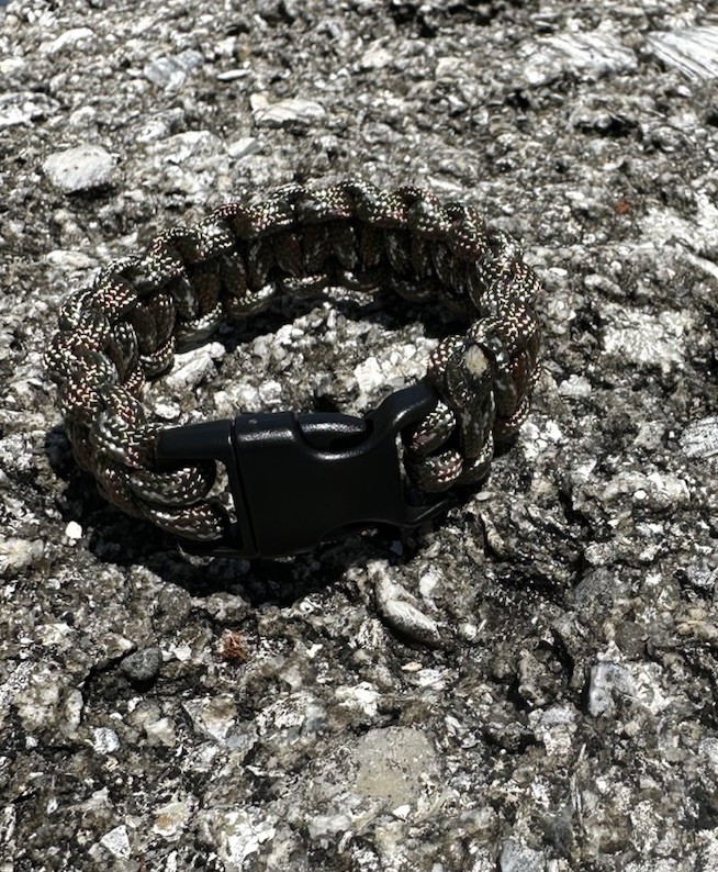 Black Buckle “Woods Camo” Paracord Bracelet