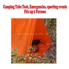 Shelter Tent 2 Person Tube Emergency Survival Hiking Camping Outdoor Portable