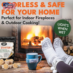 Superior Trading Fire Starter Pods in Resealable Packs – Fire Starters for Campf
