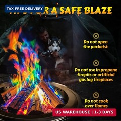 HGD (30 Pack) Magic Campfire Fire Color Changing Packets for Fire Pit, Indoor/Ou