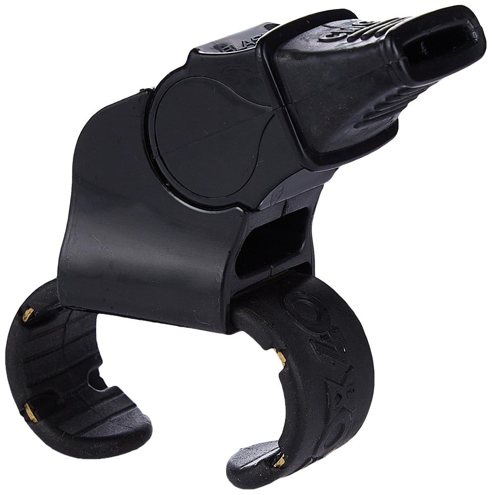 Sonik Blast CMG Fingergrip Pealess Whistle – Black