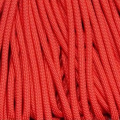 550 Paracord Scarlet Red Made in the USA Nylon/Nylon (100 ft.)