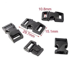 Metal 10mm 15mm 20mm 25mm Side Release Buckle Clasp for Paracord Bracelet