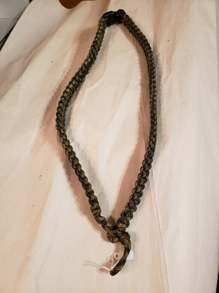 NEW- Handmade – Paracord 550 – Lanyard w/break-away clip- Blue/Green/Multi – 28″