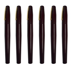 POLICE MAGNUM Pepper spray pens- Discreet Self Defense Security- 6 Pack Burgundy