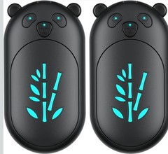 Aaolin Electric Hand Warmer Rechargeable Black Panda 2-Pack
