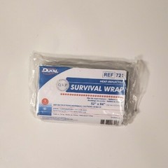 Dukal Emergency Rescue Space Thermal Mylar Wrap Blanket 84 x 52 New, Free Ship!