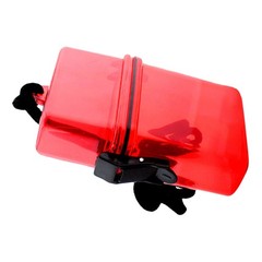 Red Translucent Plastic Waterproof Box for Outdoor Sports Storage and Protection