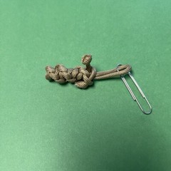 OD Olive Army Green 550 Paracord Parachute DNA Key Chain 3pcs