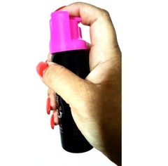 Police Magnum pepper spray 3 ounce Hot Pink safety lock PC holster CLOSEOUT