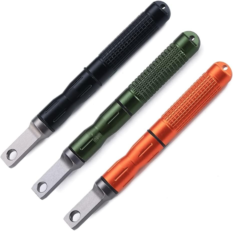 Compact Fire Starter, with Scraper Striker, DOSMAMZ 3PCS Replaceable Threaded