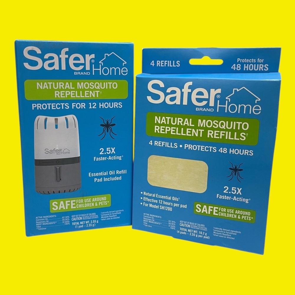 Safer Home Natural Outdoor Mosquito Repellent & 4 refills (UZ)