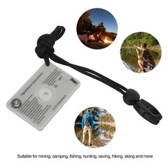 Survival Emergency Signal Mirror with Lanyard Multifunction Reflector Glass